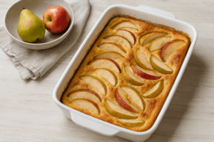 Ofenpfannkuchen mit Herbstobst